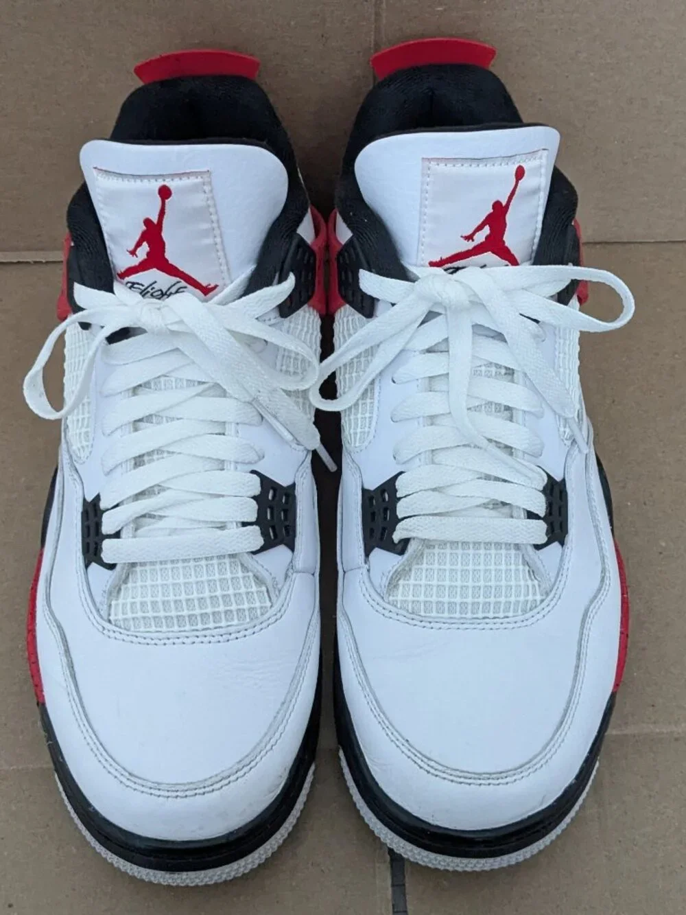 Jordan 4 Retro Red Cement Men's Size 10.5  DH6927-161